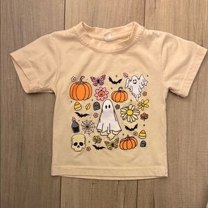 Cream Halloween Graphic T-Shirt